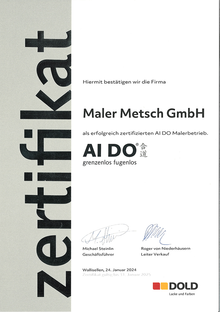 Auszeichnung Malermeister Metsch – Urkunde 10